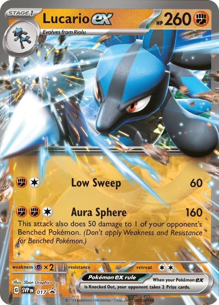 Scarlet & Violet: Black Star Promos Lucario ex (017) [Scarlet & Violet: Black Star Promos] - Trading Card World