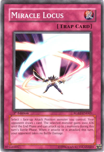 1st Edition, Common, Normal Trap, Raging Battle, Trap, Unlimited Miracle Locus [RGBT-EN063] Common - Trading Card World
