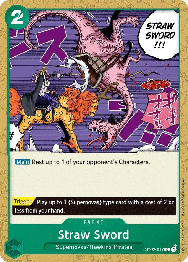 Common, Event, Hawkins Pirates, Starter Deck: Worst Generation, Starter Decks, Supernovas Straw Sword [Starter Deck: Worst Generation] - Trading Card World