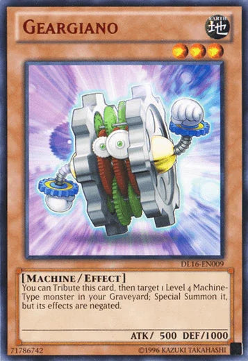 Duelist League Promo, Earth, Effect Monster, Machine, Rare, Unlimited Geargiano (Red) [DL16-EN009] Rare - Trading Card World