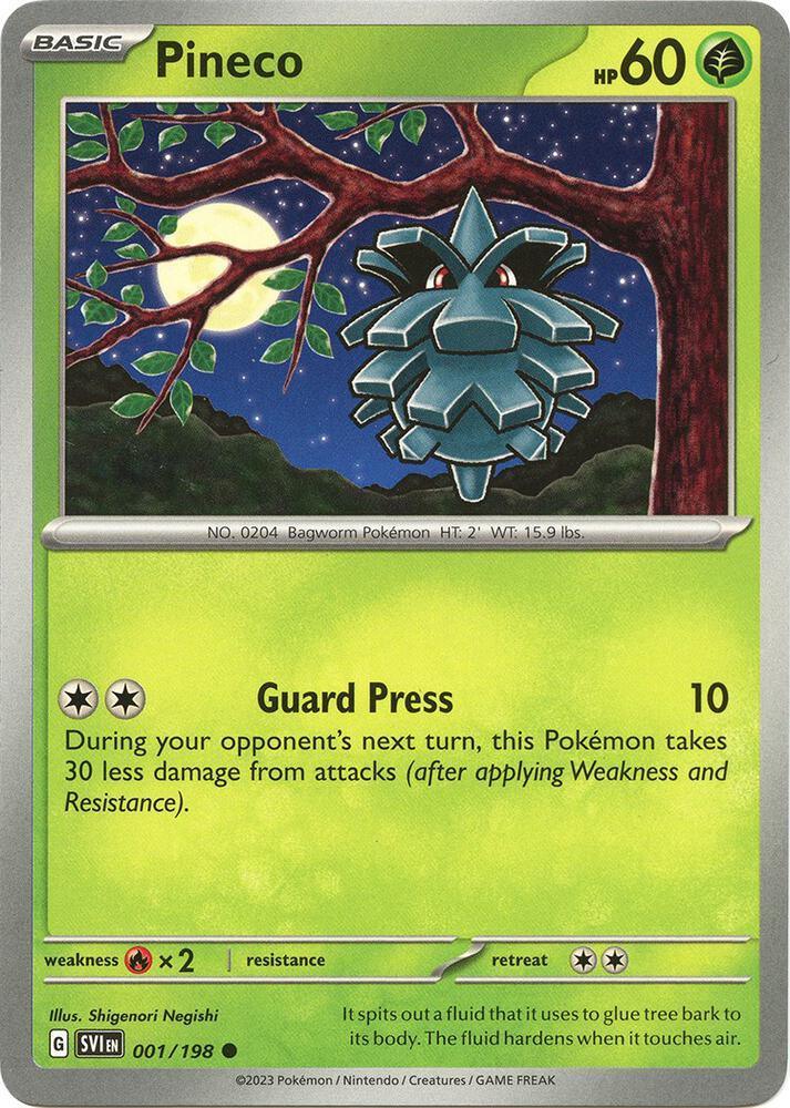 Scarlet & Violet: Base Set Pineco (001/198) [Scarlet & Violet: Base Set] - Trading Card World