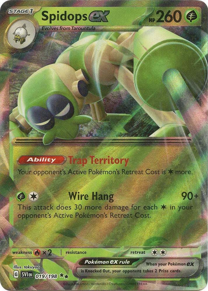 Scarlet & Violet: Base Set Spidops ex (019/198) [Scarlet & Violet: Base Set] - Trading Card World