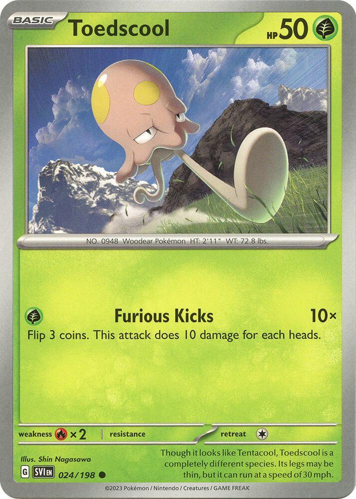 024, Scarlet & Violet: Base Set Toedscool (024/198) [Scarlet & Violet: Base Set] - Trading Card World