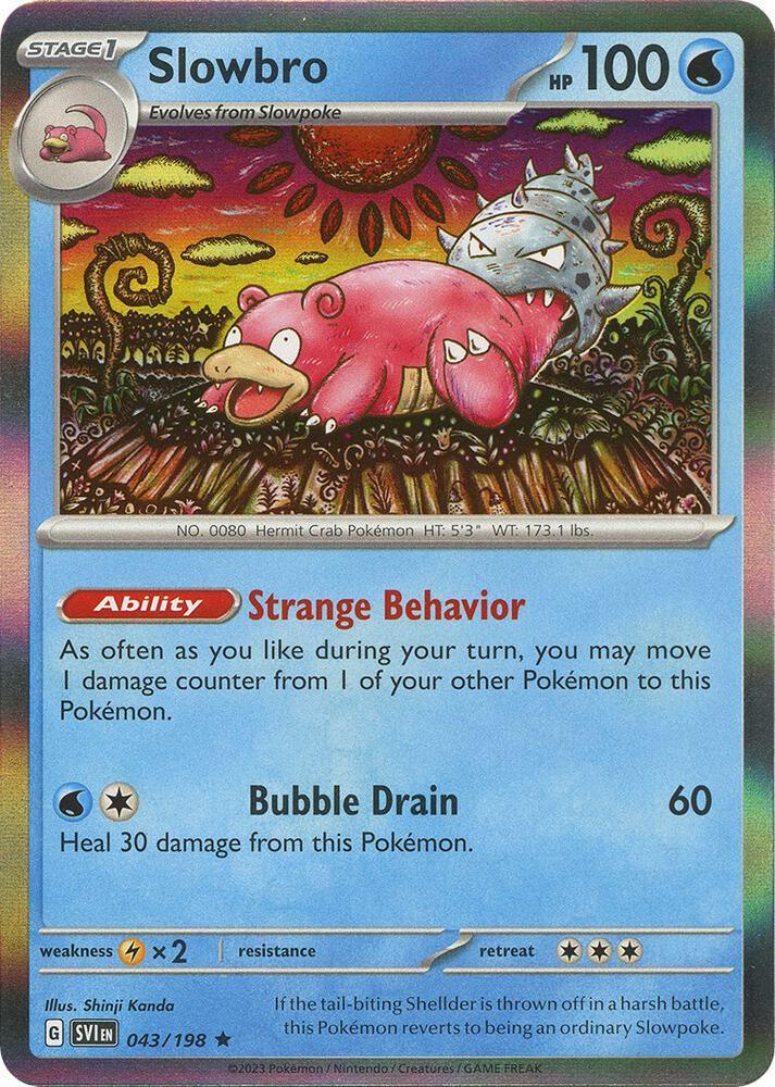 043, Rare, Scarlet & Violet: Base Set, Water Slowbro (043/198) [Scarlet & Violet: Base Set] - Trading Card World