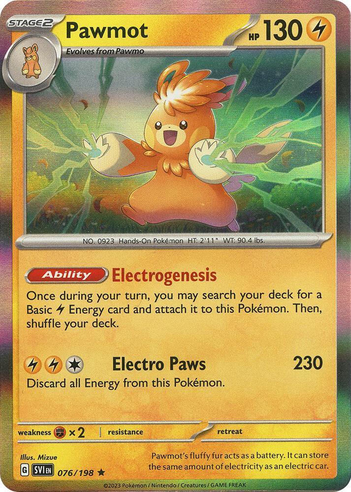 Scarlet & Violet: Base Set Pawmot (076/198) [Scarlet & Violet: Base Set] - Trading Card World