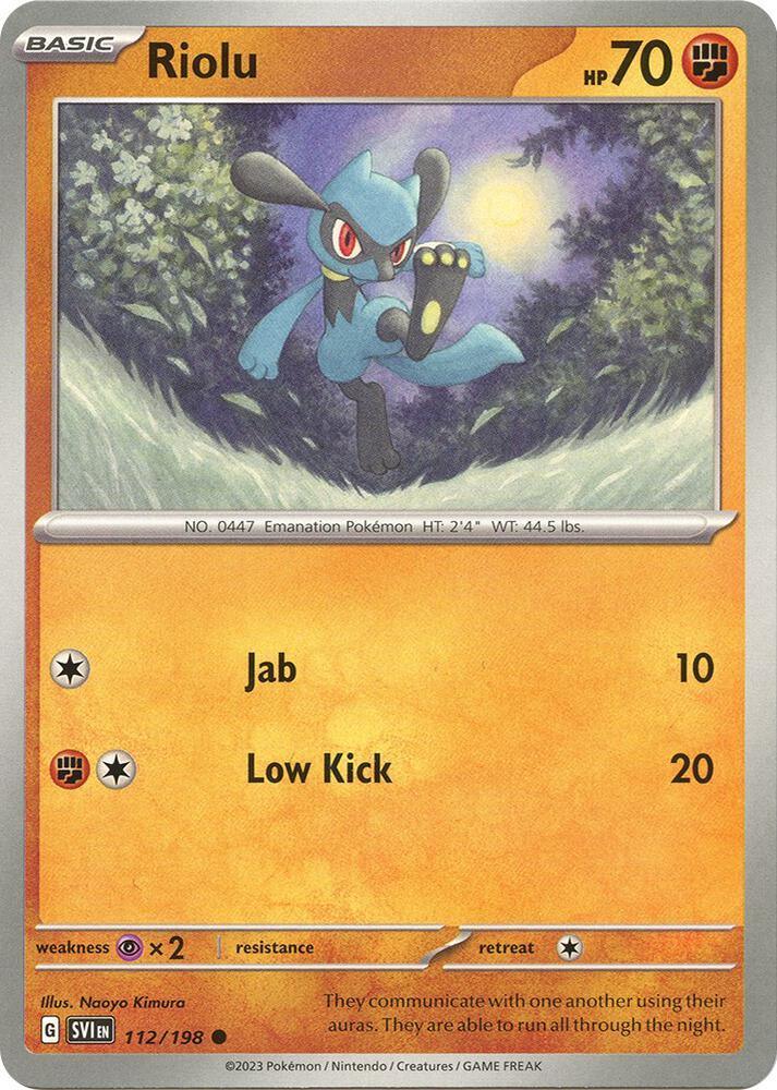 Scarlet & Violet: Base Set Riolu (112/198) [Scarlet & Violet: Base Set] - Trading Card World