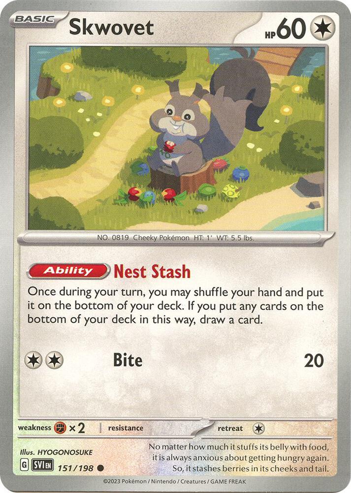 Scarlet & Violet: Base Set Skwovet (151/198) [Scarlet & Violet: Base Set] - Trading Card World