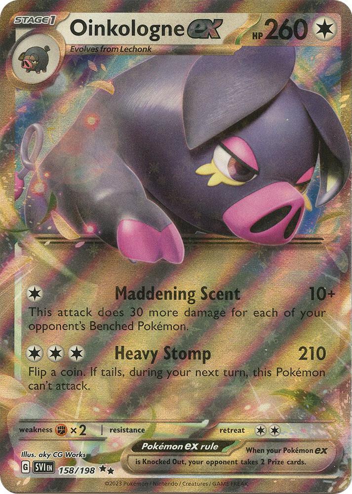 Scarlet & Violet: Base Set Oinkologne ex (158/198) [Scarlet & Violet: Base Set] - Trading Card World