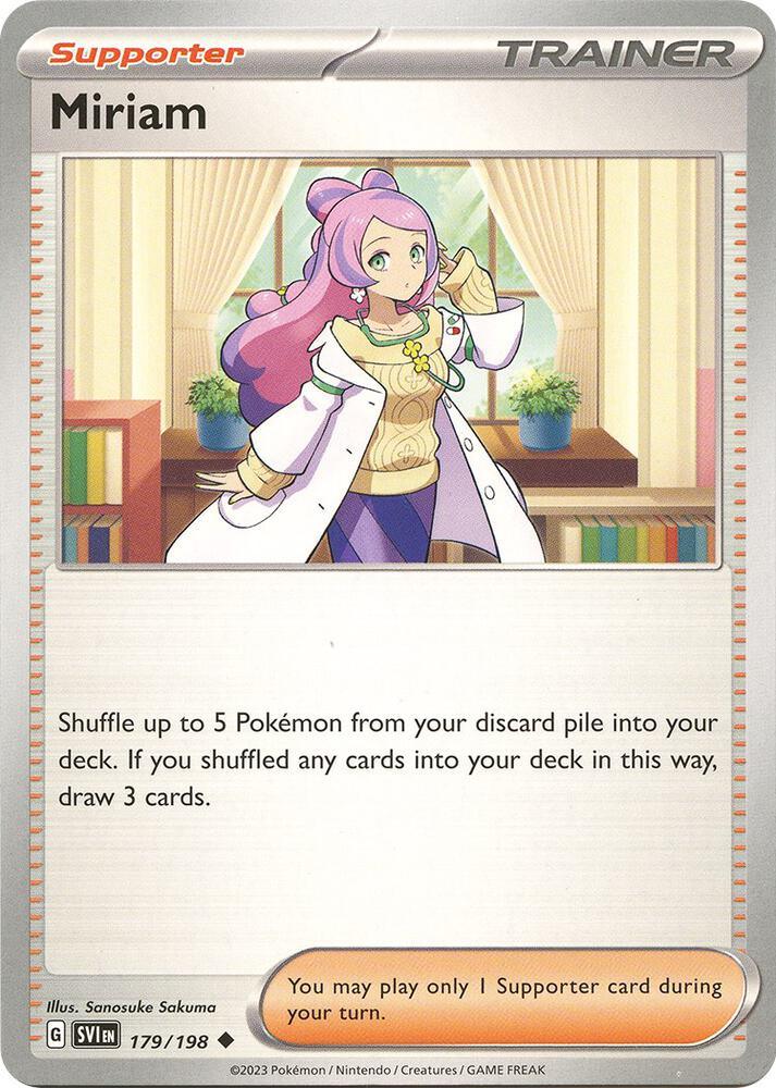179, Scarlet & Violet: Base Set Miriam (179/198) [Scarlet & Violet: Base Set] - Trading Card World