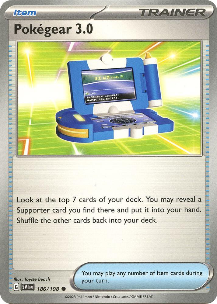 Scarlet & Violet: Base Set Pokegear 3.0 (186/198) [Scarlet & Violet: Base Set] - Trading Card World