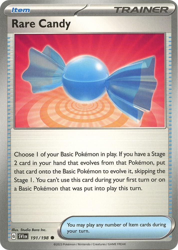 191, Common, Item, Normal, Reverse Holofoil, Scarlet & Violet: Base Set Rare Candy (191/198) [Scarlet & Violet: Base Set] - Trading Card World