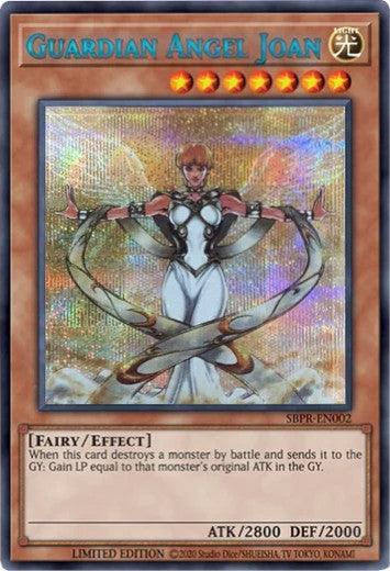 Effect Monster, Fairy, Light, Limited, Remote Duel Promos, Secret Rare Guardian Angel Joan [SBPR-EN002] Secret Rare - Trading Card World