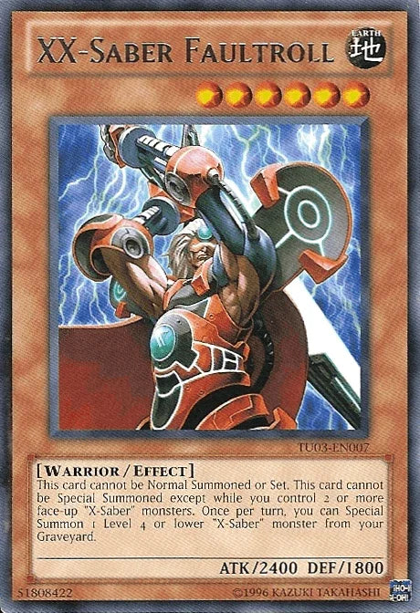 Earth, Effect Monster, Rare, Turbo Pack: Booster Three, Unlimited, Warrior XX-Saber Faultroll [TU03-EN007] Rare - Trading Card World