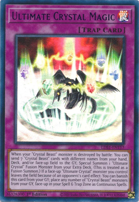 1st Edition, Legendary Duelists: Season 1, Normal Trap, Trap, Ultra Rare Ultimate Crystal Magic (Purple) [LDS1-EN117] Ultra Rare - Trading Card World