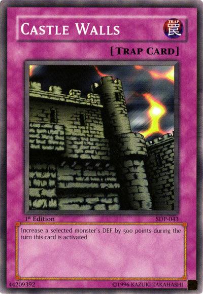 1st Edition, Common, Normal Trap, Starter Deck: Pegasus, Trap, Unlimited Castle Walls [SDP-043] Common - Trading Card World