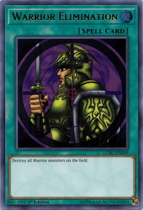 1st Edition, Legendary Collection Kaiba, Normal Spell, Spell, Ultra Rare, Unlimited Warrior Elimination [LCKC-EN099] Ultra Rare - Trading Card World
