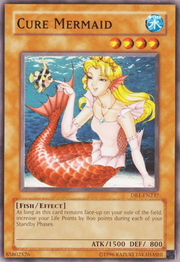 Common, Dark Beginning 1, Effect Monster, Fish, Unlimited, Water Cure Mermaid [DB1-EN237] Common - Trading Card World