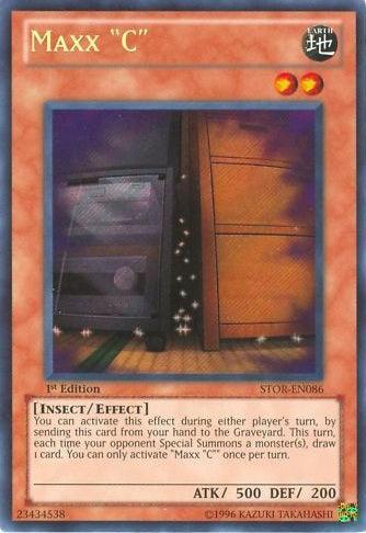1st Edition, Earth, Effect Monster, Insect, Secret Rare, Storm of Ragnarok, Unlimited Maxx "C" [STOR-EN086] Secret Rare - Trading Card World