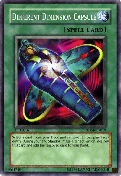 1st Edition, Common, Duelist Pack 4: Zane Truesdale, Normal Spell, Spell, Unlimited Different Dimension Capsule [DP04-EN019] Common - Trading Card World
