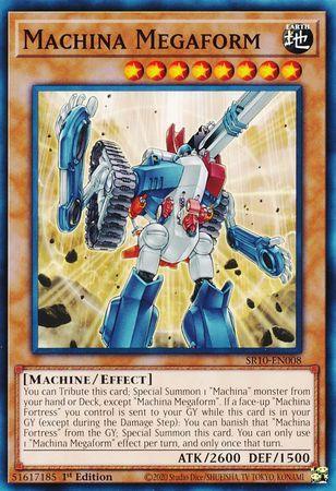 1st Edition, Common, Earth, Effect Monster, Machine, Structure Deck: Mechanized Madness Machina Megaform [SR10-EN008] Common - Trading Card World
