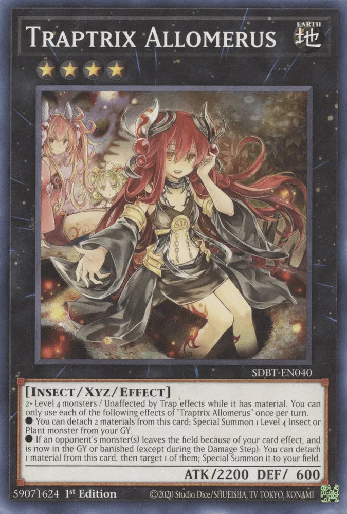 1st Edition, Common, Earth, Insect, Structure Deck: Beware of Traptrix, Xyz/Effect Monster Traptrix Allomerus [SDBT-EN040] Common - Trading Card World