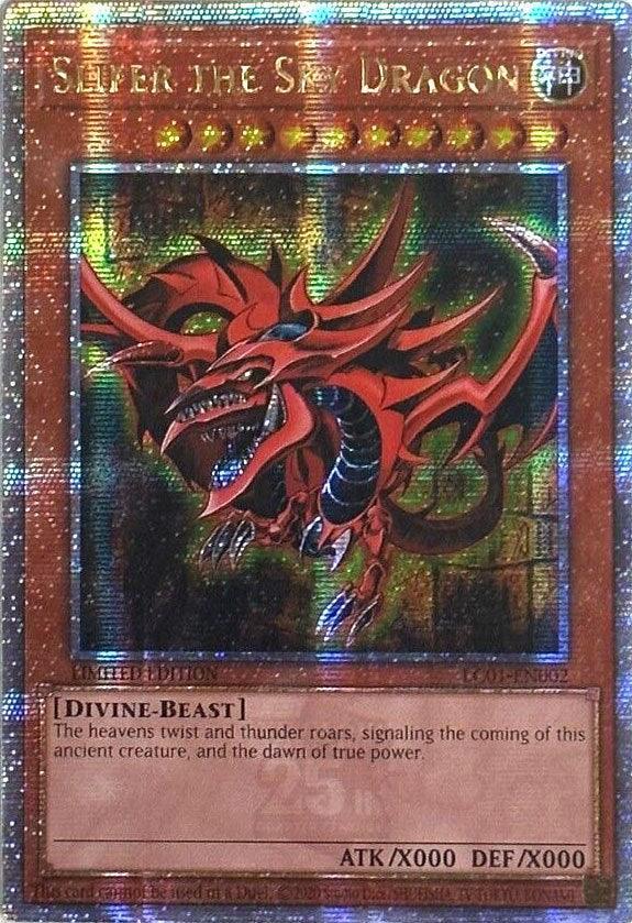 Divine, Divine-Beast, Effect Monster, Legendary Collection (25th Anniversary Edition), Limited, Quarter Century Secret Rare Slifer the Sky Dragon (25th Anniversary) [LC01-EN002] Quarter Century Secret Rare - Trading Card World