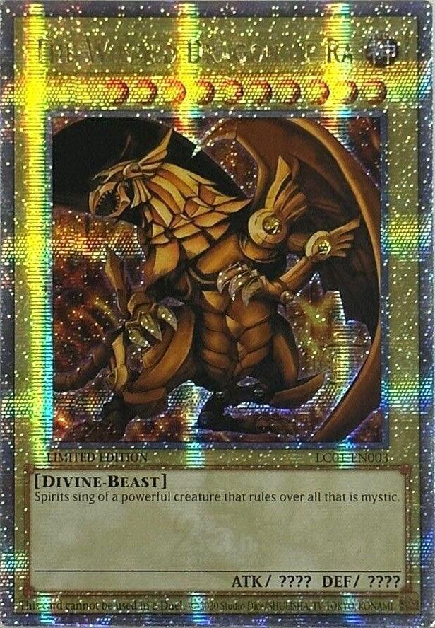 Divine, Divine-Beast, Effect Monster, Legendary Collection (25th Anniversary Edition), Limited, Quarter Century Secret Rare The Winged Dragon of Ra (25th Anniversary) [LC01-EN003] Quarter Century Secret Rare - Trading Card World