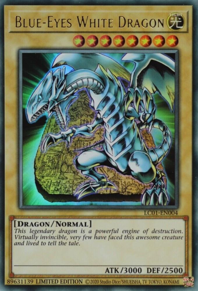 Dragon, Legendary Collection (25th Anniversary Edition), Light, Limited, Normal Monster, Ultra Rare Blue-Eyes White Dragon (25th Anniversary) [LC01-EN004] Ultra Rare - Trading Card World
