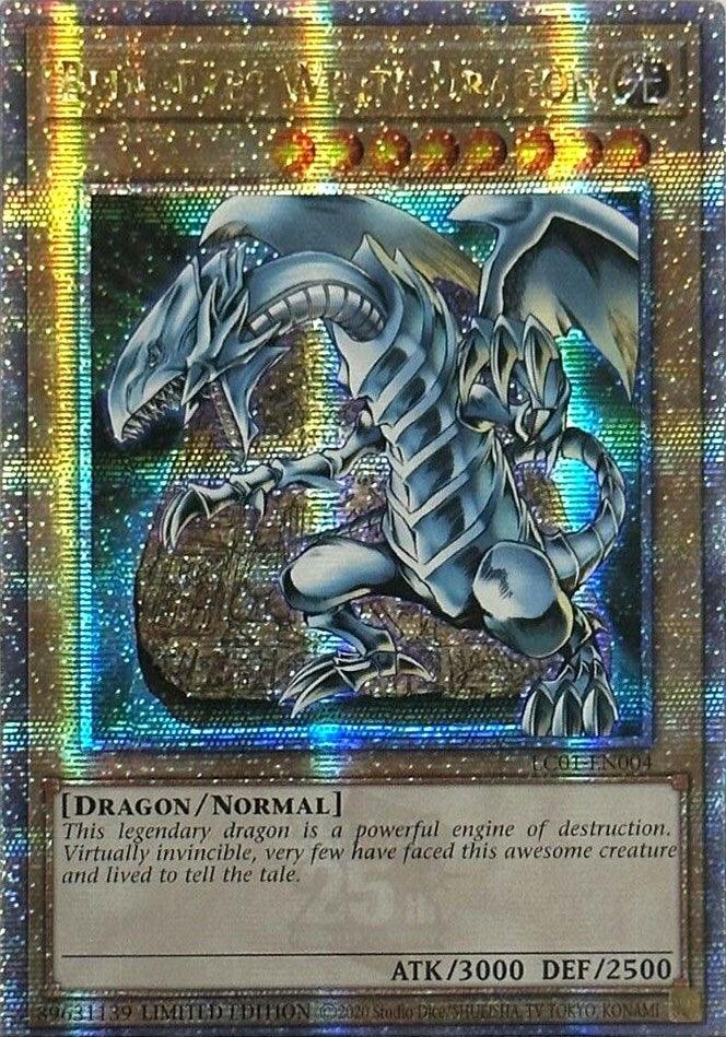 Dragon, Legendary Collection (25th Anniversary Edition), Light, Limited, Normal Monster, Quarter Century Secret Rare Blue-Eyes White Dragon (25th Anniversary) [LC01-EN004] Quarter Century Secret Rare - Trading Card World