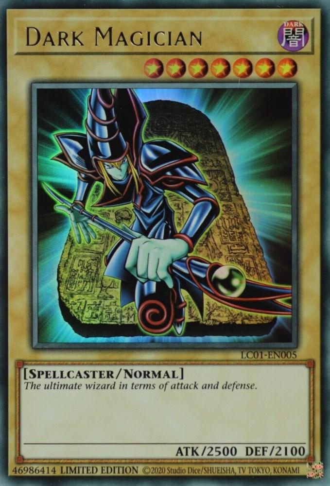 Dark, Legendary Collection (25th Anniversary Edition), Limited, Normal Monster, Spellcaster, Ultra Rare Dark Magician (25th Anniversary) [LC01-EN005] Ultra Rare - Trading Card World