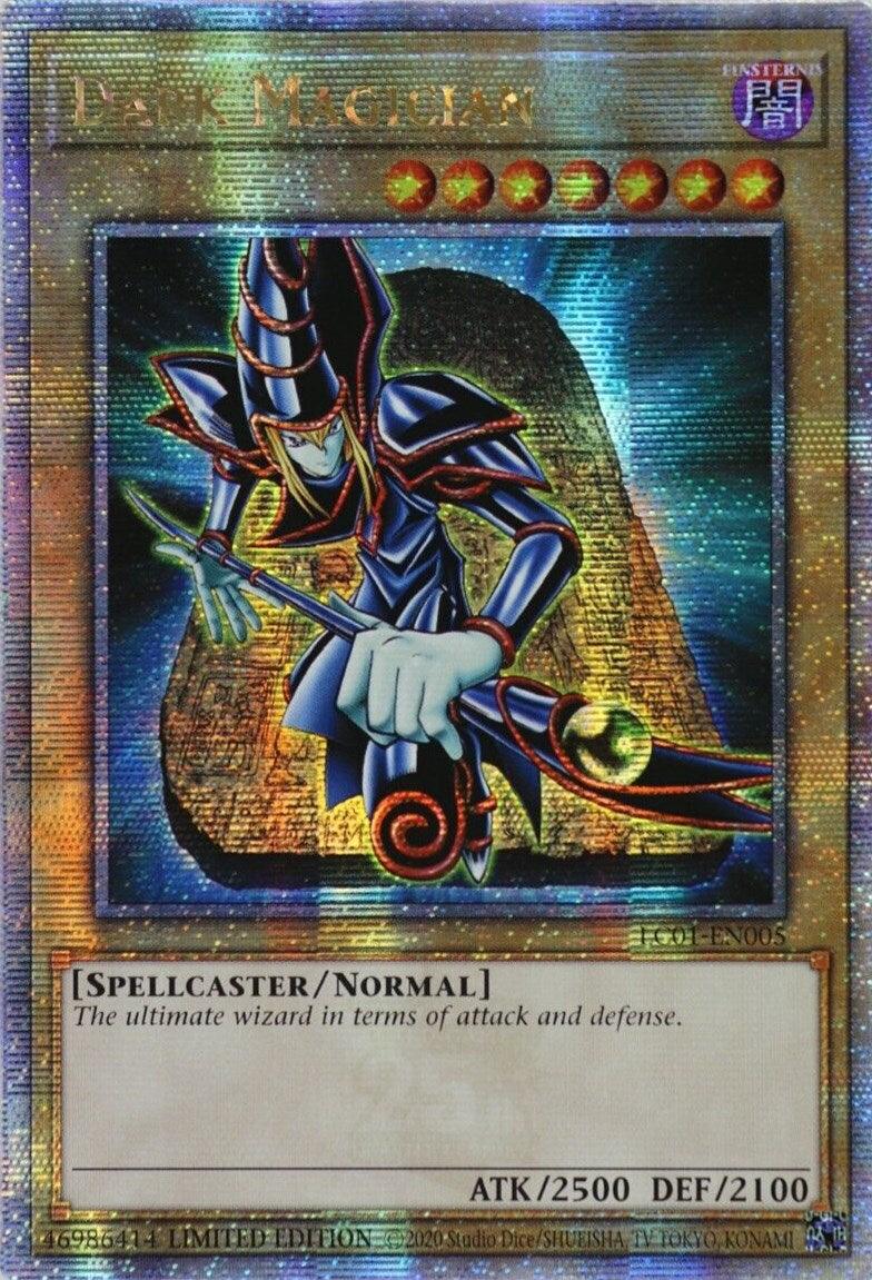 Dark, Legendary Collection (25th Anniversary Edition), Limited, Normal Monster, Quarter Century Secret Rare, Spellcaster Dark Magician (25th Anniversary) [LC01-EN005] Quarter Century Secret Rare - Trading Card World