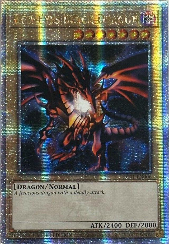 Dark, Dragon, Legendary Collection (25th Anniversary Edition), Limited, Normal Monster, Quarter Century Secret Rare Red-Eyes Black Dragon (25th Anniversary) [LC01-EN006] Quarter Century Secret Rare - Trading Card World