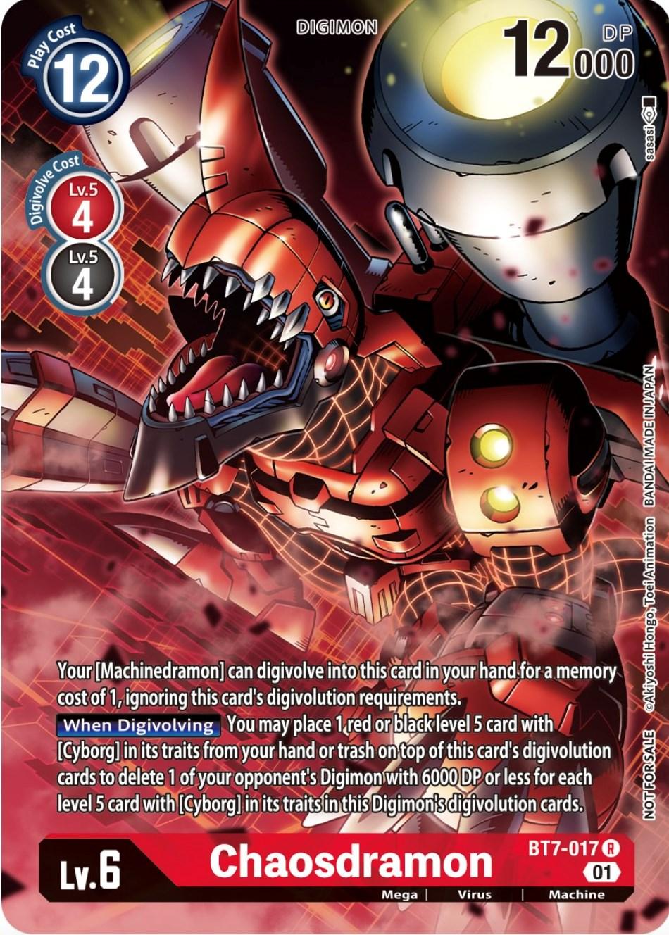 BT7-017, Digimon, Machine, Mega, Next Adventure Promos, Rare, Red, Virus Chaosdramon [BT7-017] (Winner Pack Across Time) [Next Adventure Promos] - Trading Card World