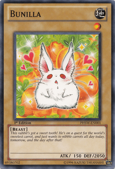 1st Edition, Beast, Common, Earth, Normal Monster, Photon Shockwave, Unlimited Bunilla [PHSW-EN001] Common - Trading Card World