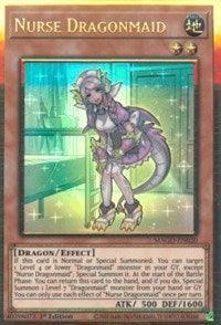 1st Edition, Dragon, Earth, Effect Monster, Gold Rare, Maximum Gold Nurse Dragonmaid [MAGO-EN020] Gold Rare - Trading Card World