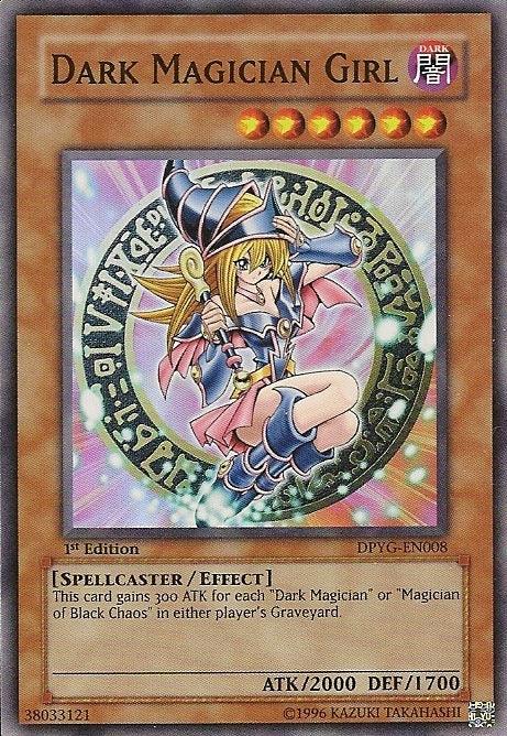 1st Edition, Dark, Duelist Pack: Yugi, Effect Monster, Spellcaster, Super Rare, Unlimited Dark Magician Girl [DPYG-EN008] Super Rare - Trading Card World