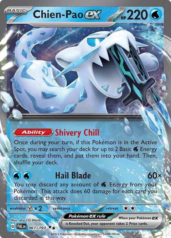Scarlet & Violet: Paldea Evolved Chien-Pao ex (061/193) [Scarlet & Violet: Paldea Evolved] - Trading Card World