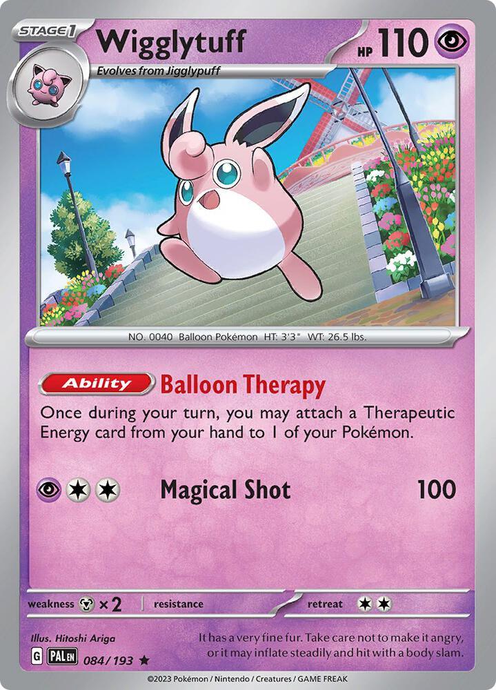 084, Psychic, Rare, Scarlet & Violet: Paldea Evolved Wigglytuff (084/193) [Scarlet & Violet: Paldea Evolved] - Trading Card World