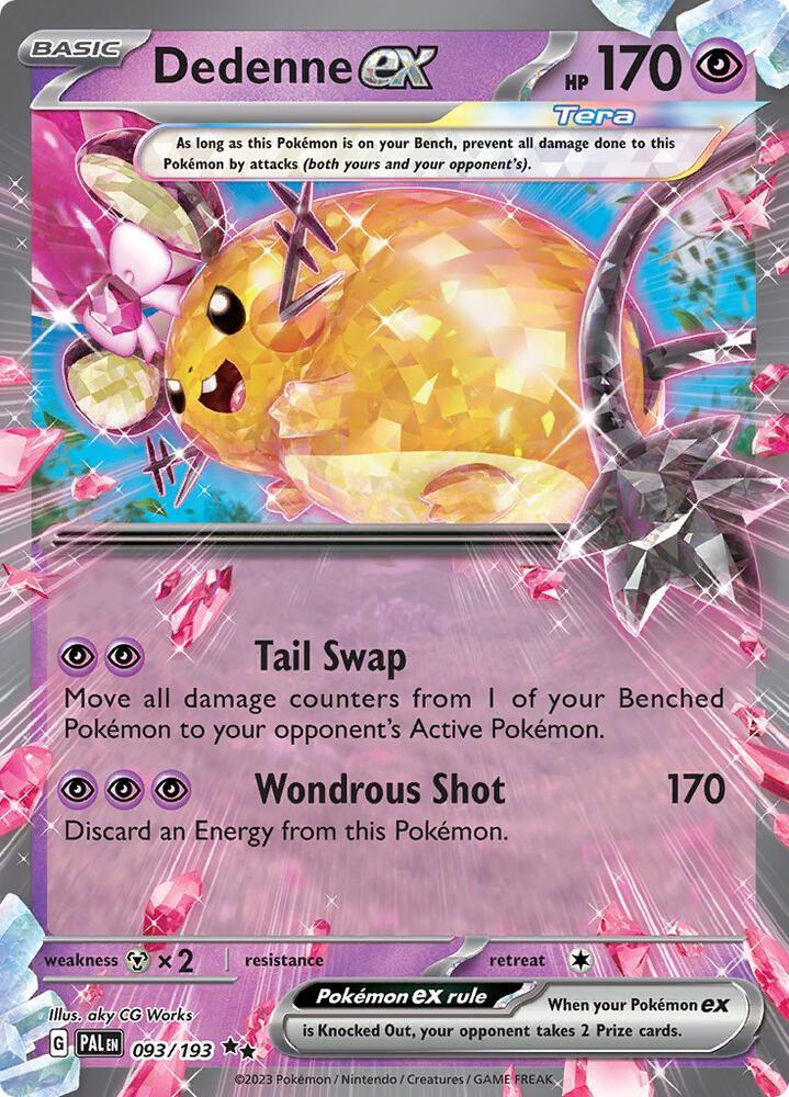 Scarlet & Violet: Paldea Evolved Dedenne ex (093/193) [Scarlet & Violet: Paldea Evolved] - Trading Card World
