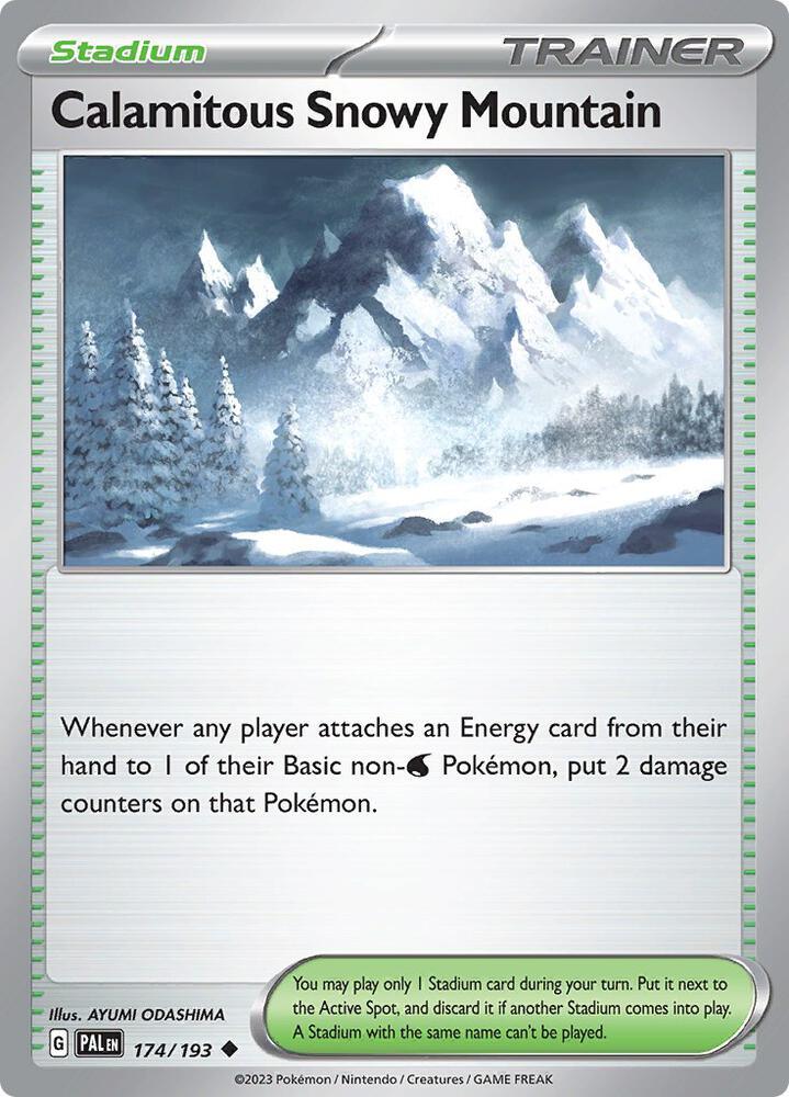 Scarlet & Violet: Paldea Evolved Calamitous Snowy Mountain (174/193) [Scarlet & Violet: Paldea Evolved] - Trading Card World