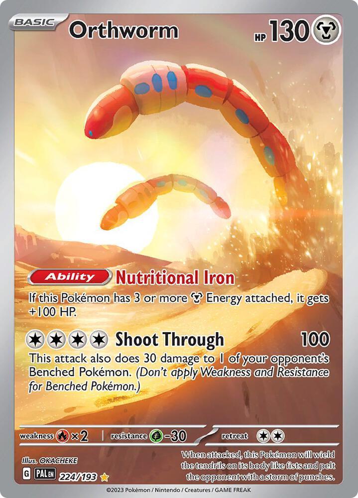 Scarlet & Violet: Paldea Evolved Orthworm (224/193) [Scarlet & Violet: Paldea Evolved] - Trading Card World