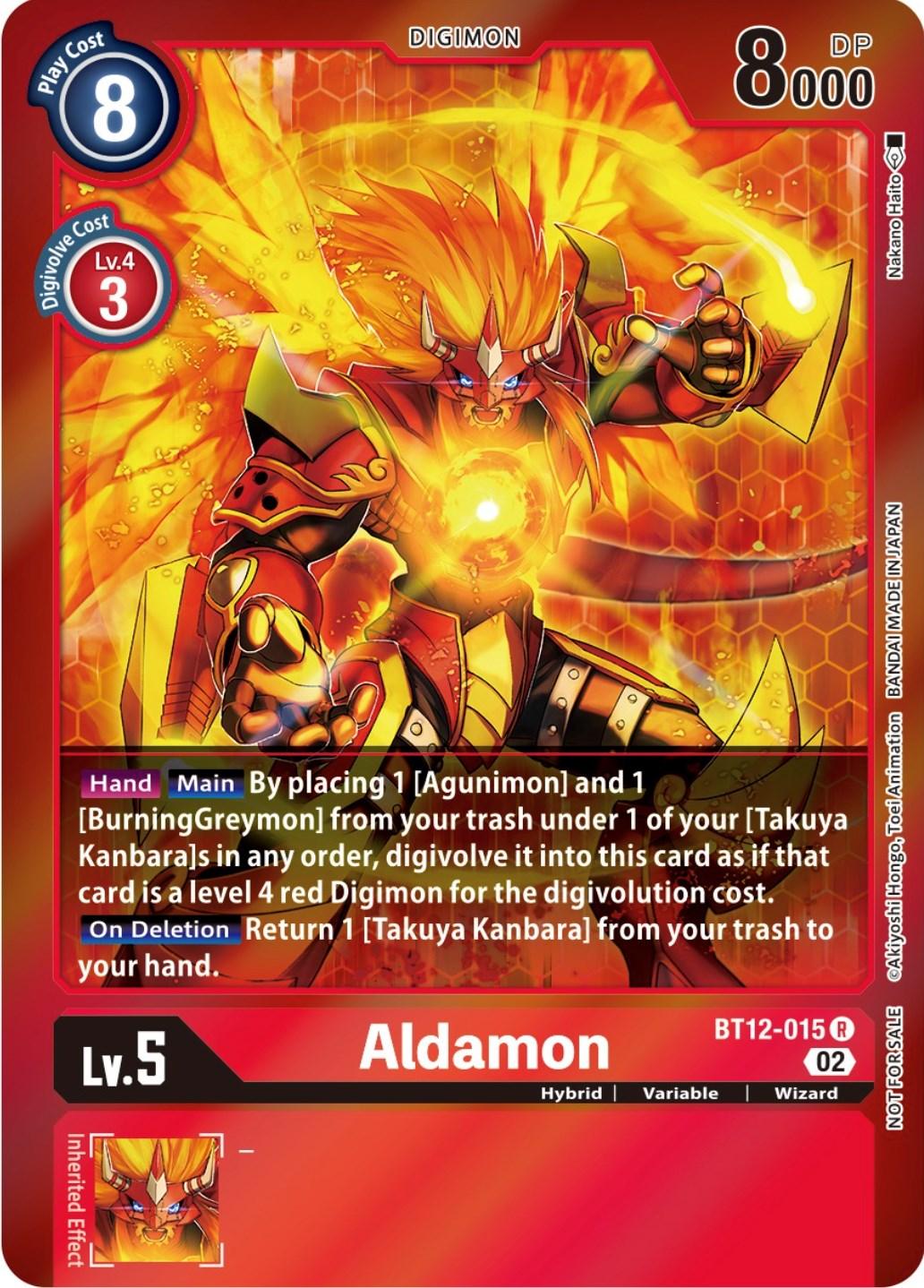 Across Time Promos, BT12-015, Digimon, Hybrid, Promo, Red, Variable, Wizard Aldamon [BT12-015] (Tamer Party -Special-) [Across Time Promos] - Trading Card World