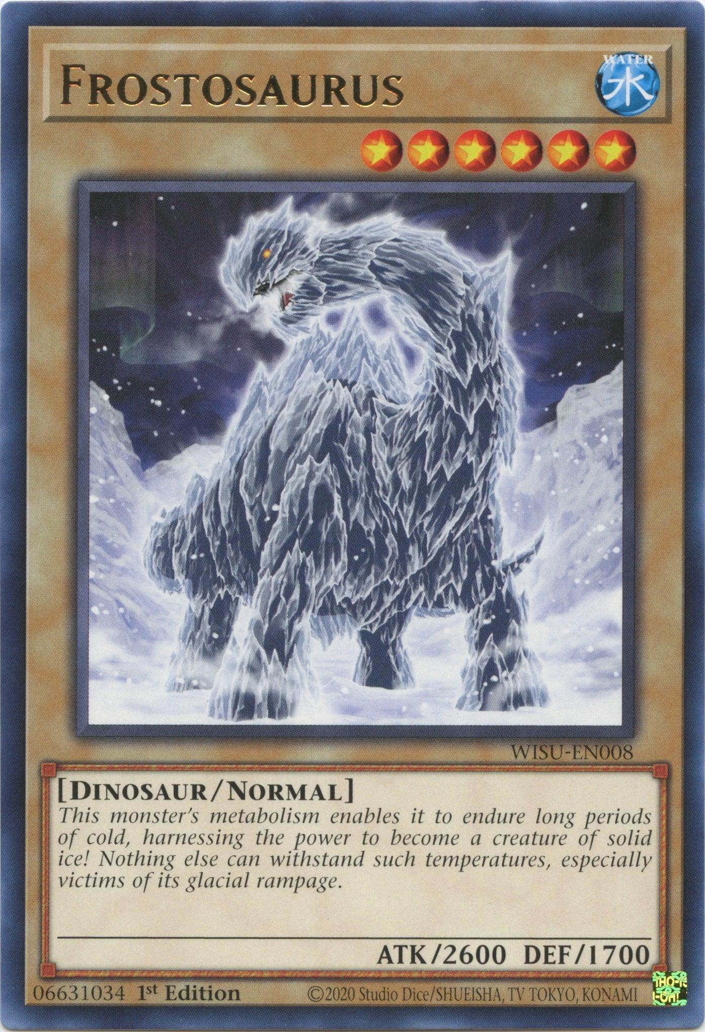 1st Edition, Dinosaur, Normal Monster, Rare, Water, Wild Survivors Frostosaurus [WISU-EN008] Rare - Trading Card World