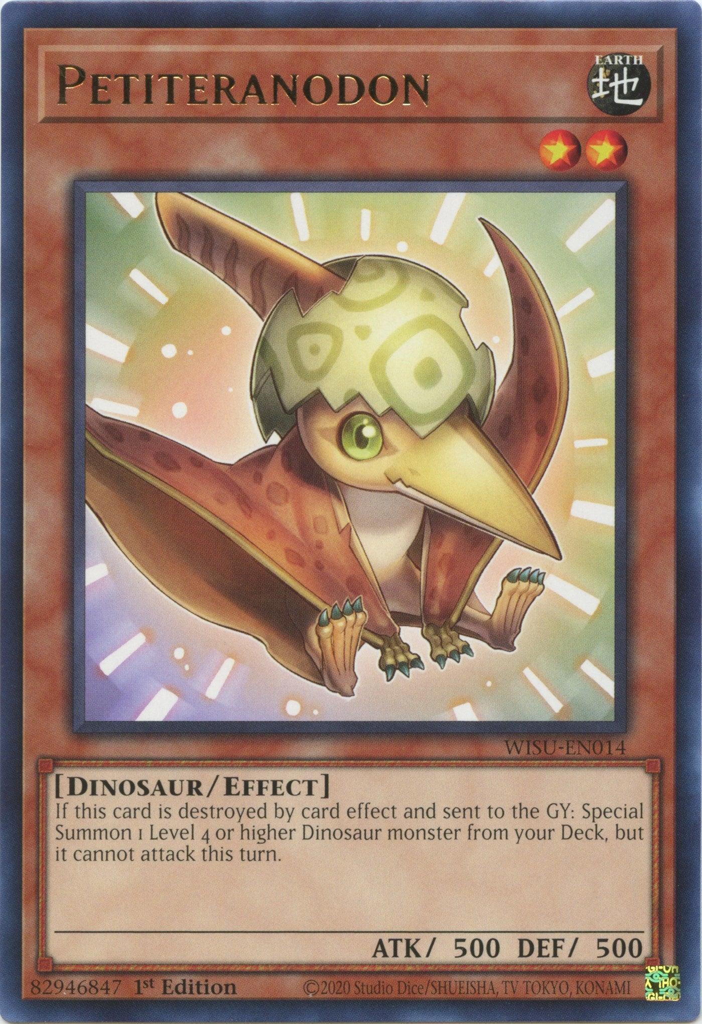 1st Edition, Dinosaur, Earth, Effect Monster, Rare, Wild Survivors Petiteranodon [WISU-EN014] Rare - Trading Card World