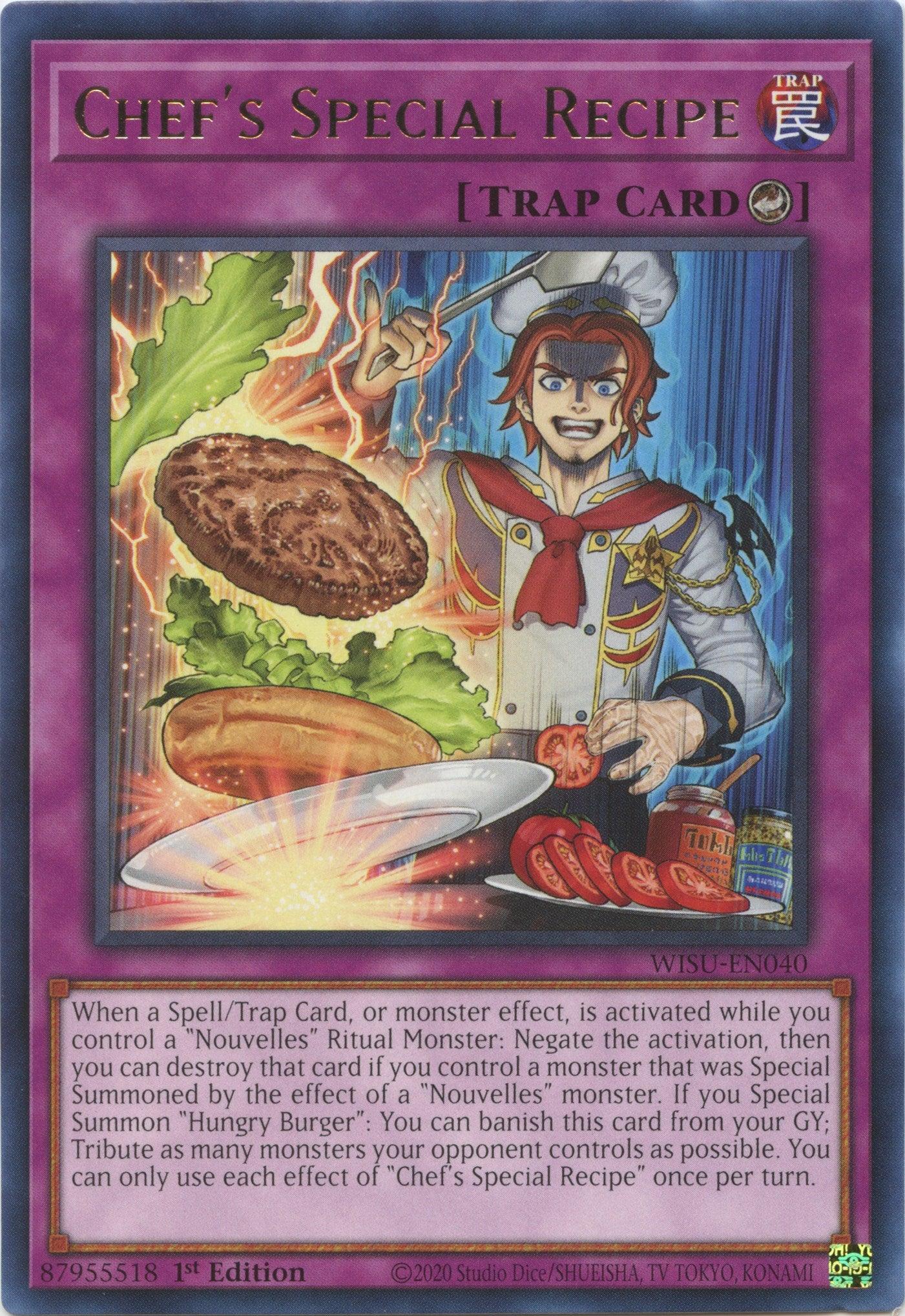 1st Edition, Counter Trap, Rare, Trap, Wild Survivors Chef's Special Recipe [WISU-EN040] Rare - Trading Card World