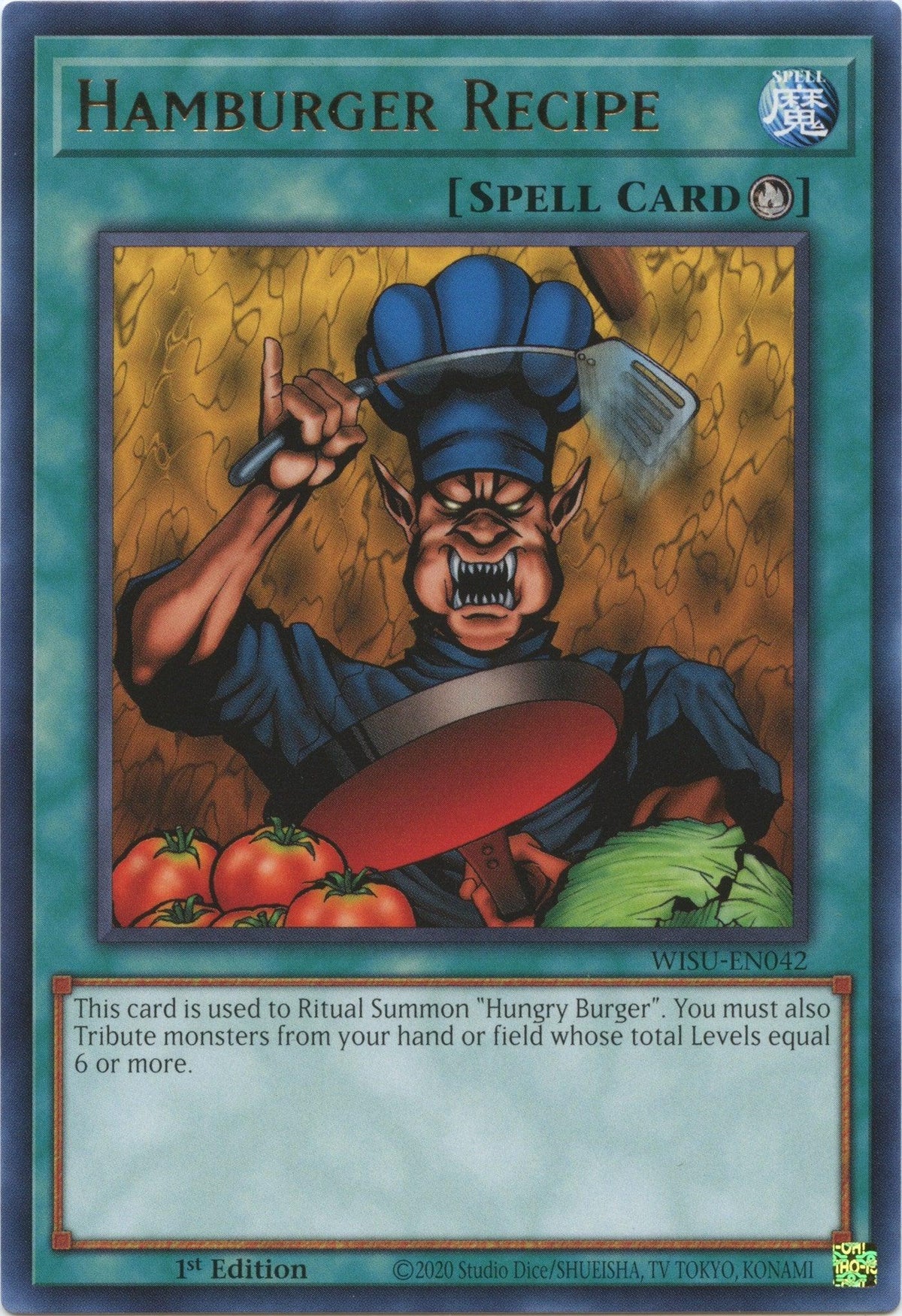 1st Edition, Rare, Ritual Spell, Spell, Wild Survivors Hamburger Recipe [WISU-EN042] Rare - Trading Card World