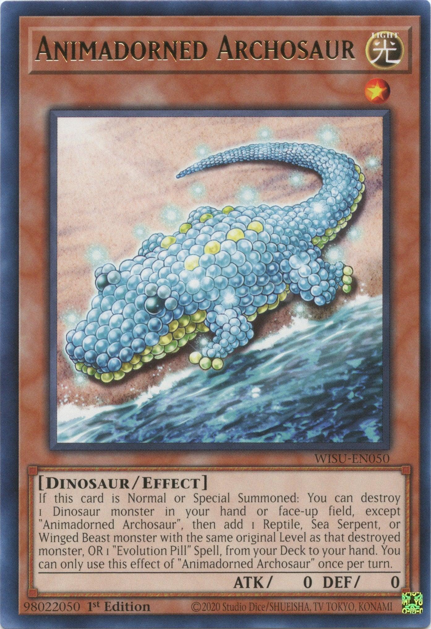 1st Edition, Dinosaur, Effect Monster, Light, Rare, Wild Survivors Animadorned Archosaur [WISU-EN050] Rare - Trading Card World