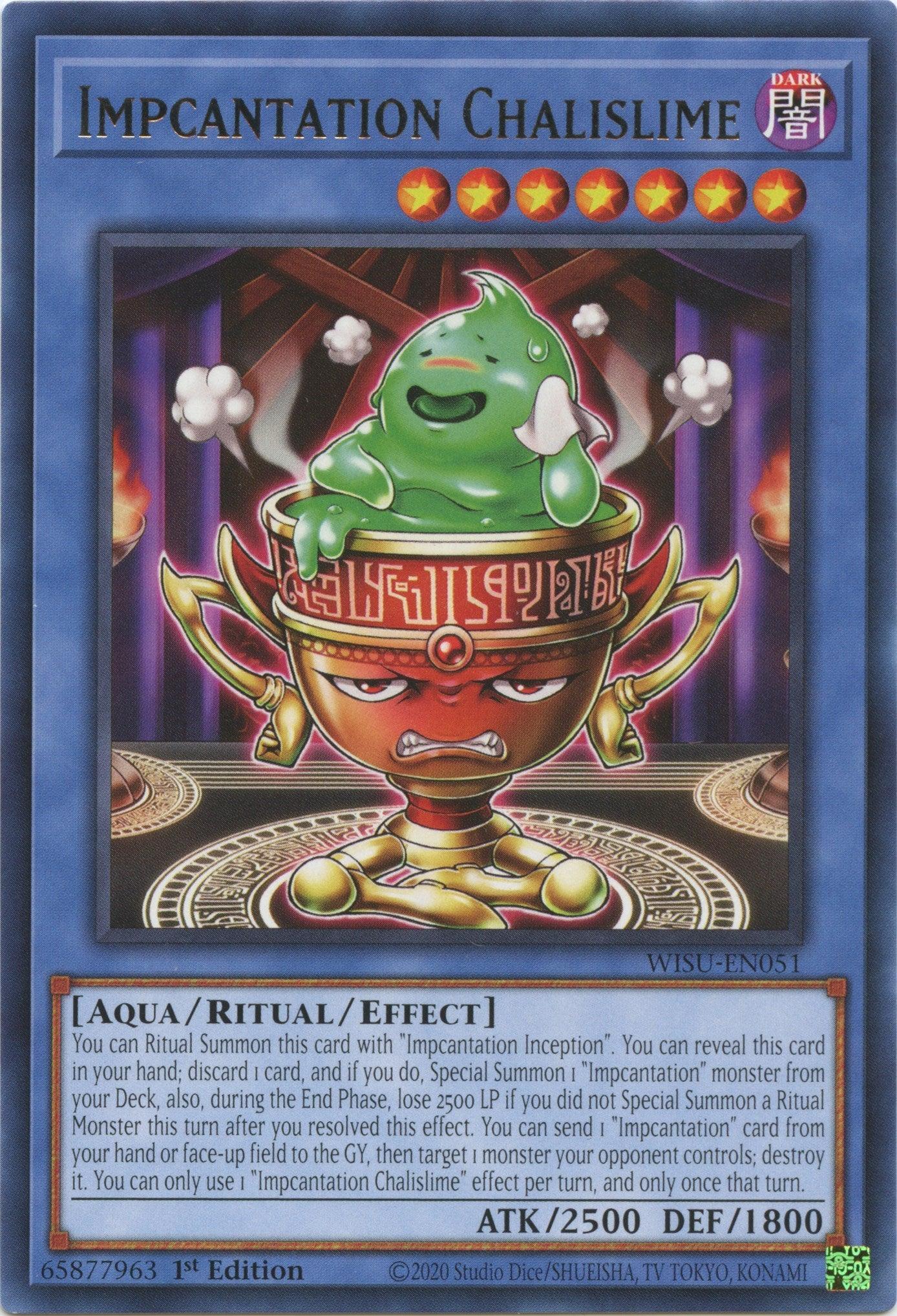 1st Edition, Aqua, Dark, Rare, Ritual/Effect Monster, Wild Survivors Impcantation Chalislime [WISU-EN051] Rare - Trading Card World
