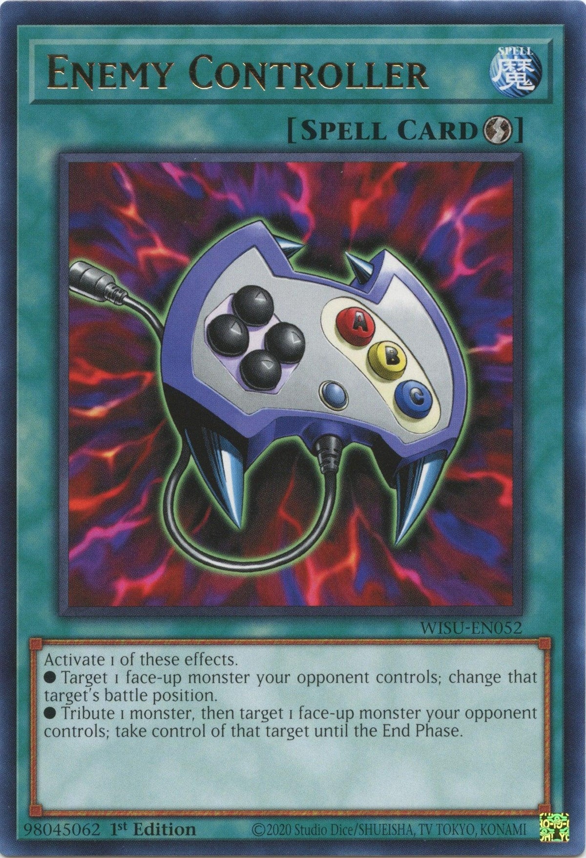 1st Edition, Quick-Play Spell, Rare, Spell, Wild Survivors Enemy Controller [WISU-EN052] Rare - Trading Card World