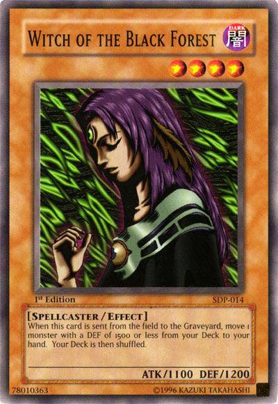 1st Edition, Common, Dark, Effect Monster, Spellcaster, Starter Deck: Pegasus, Unlimited Witch of the Black Forest [SDP-014] Common - Trading Card World